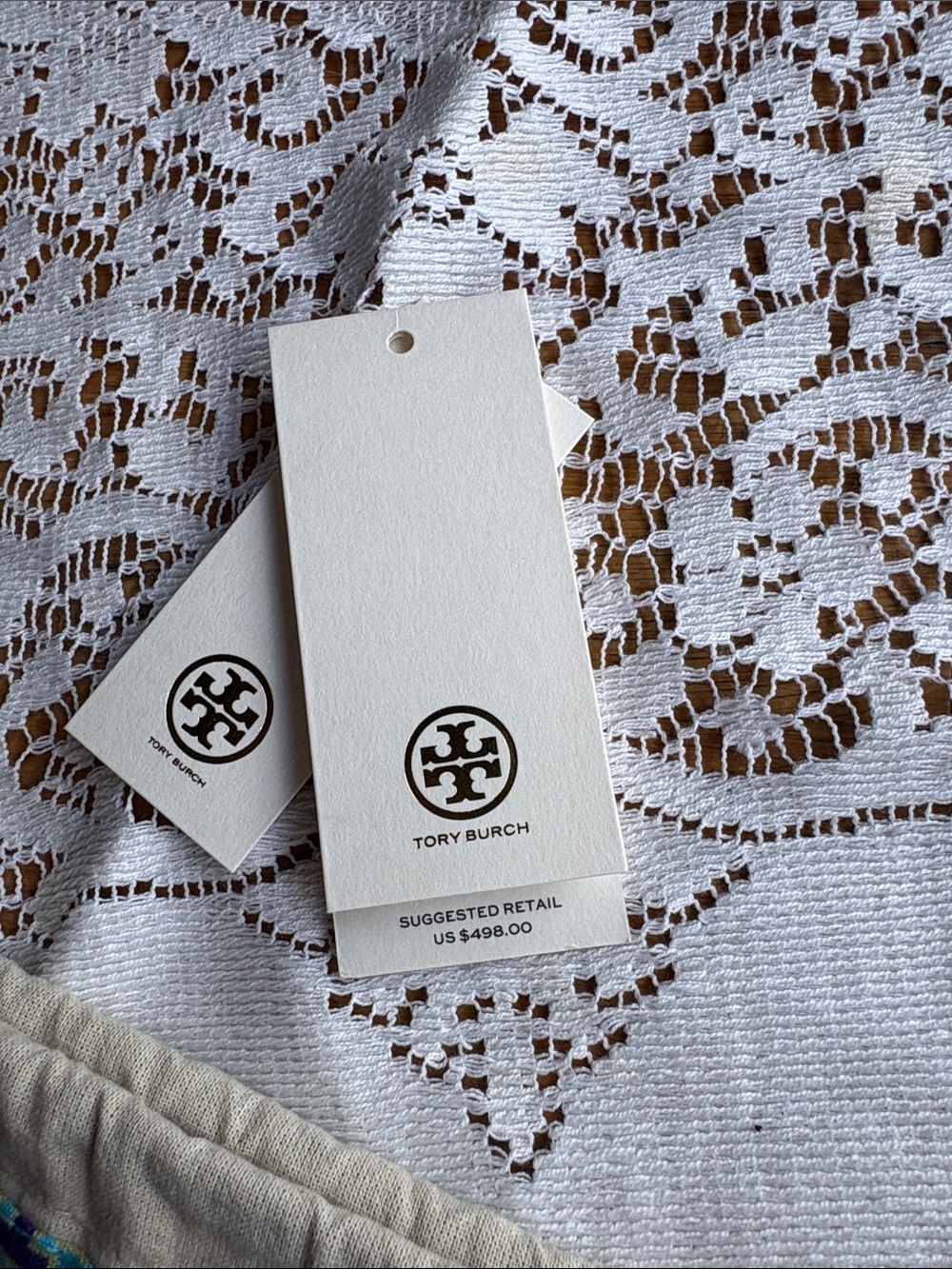 Tory Burch T Monogram Brocade Studio - Sea Frost - Picture 6 of 6